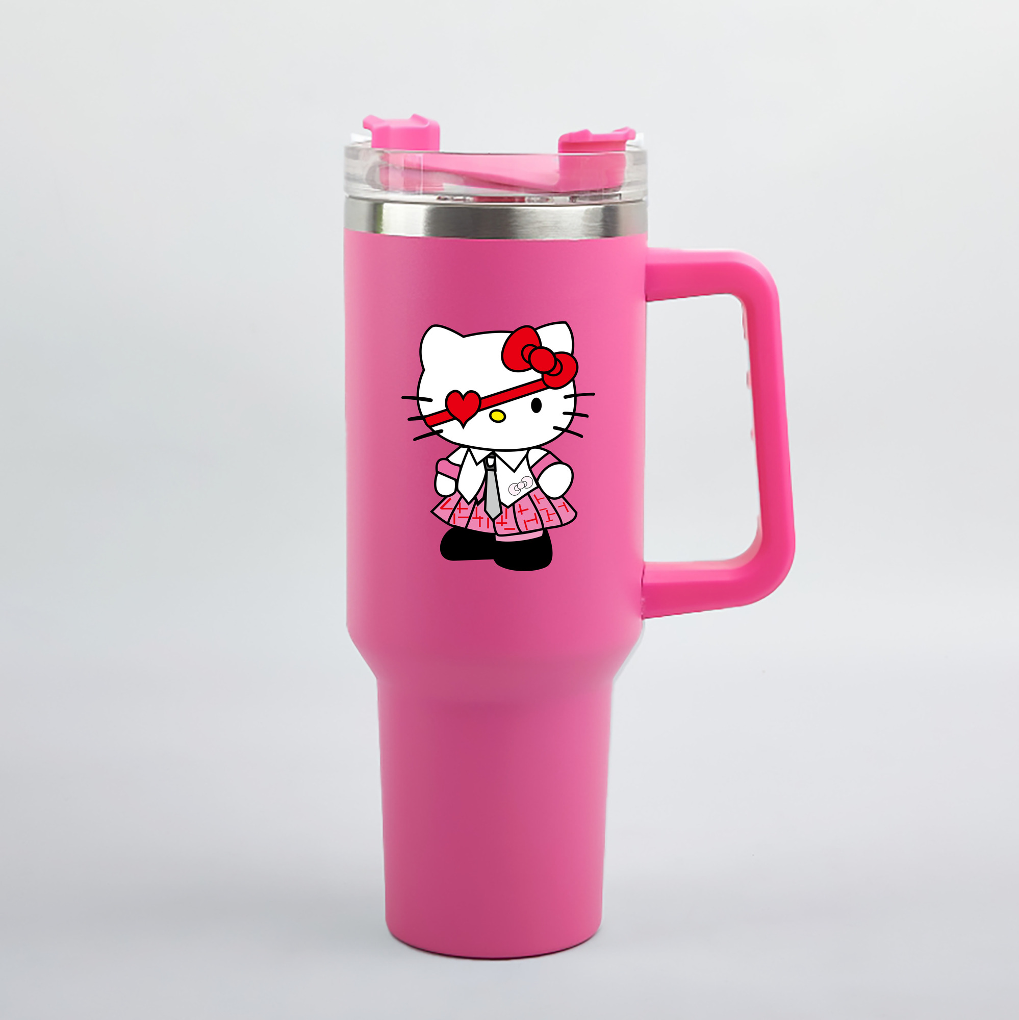 （画像用） Hello Kitty ハローキティ 1200mL車用タンブラー（カラープリント）